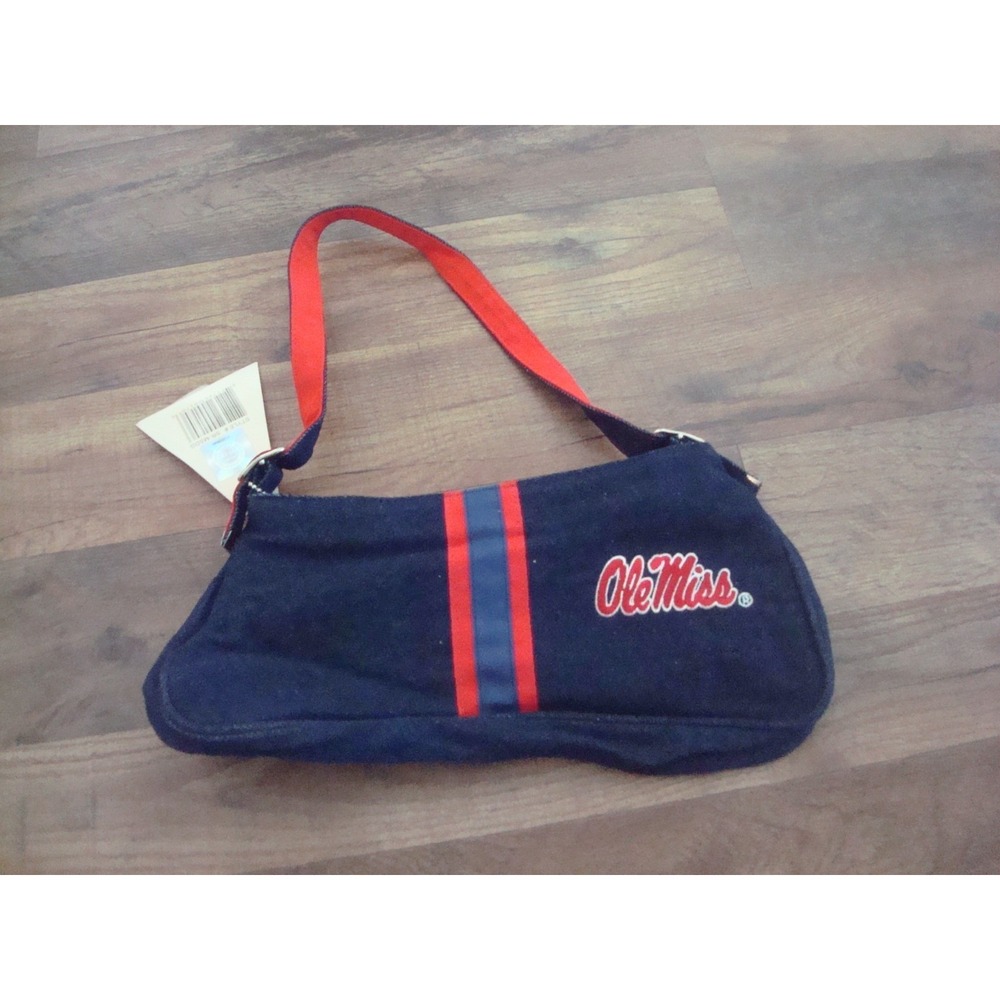 OLE MISS REBELS  9X12  Game Day Purse BAG‎ HANDBAG TOTE  DEADSTOCK  VINTAGE T7